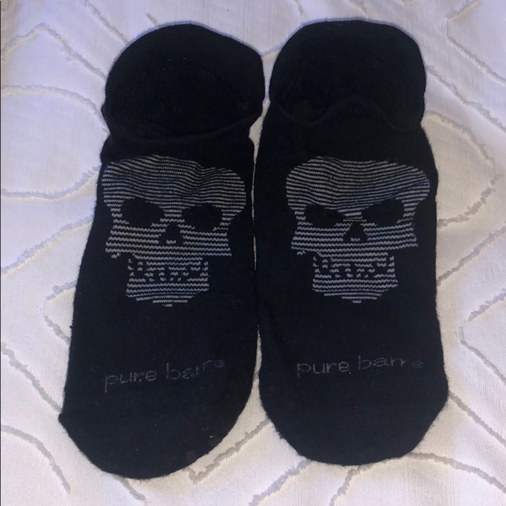 Pure Barre Sticky Socks with Skulls